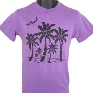 Pismo Beach T Shirt Vintage 80s California Palm Trees Travel Mens Size XS